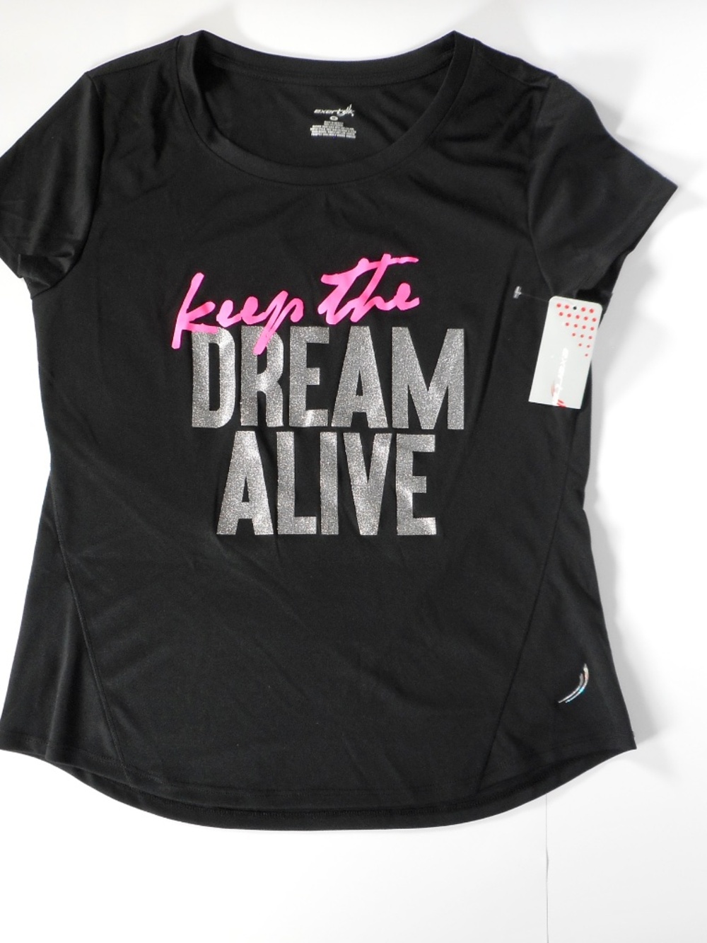 NWT Exertek Keep the Dream Alive Sz M Athletic Top Lightweight Running Workout